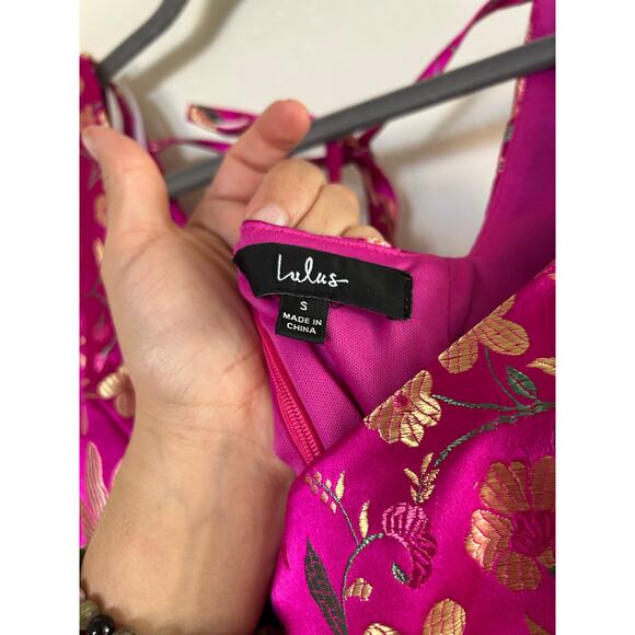 Lulus Brocade Pink MiniDress - Picture 7 of 7